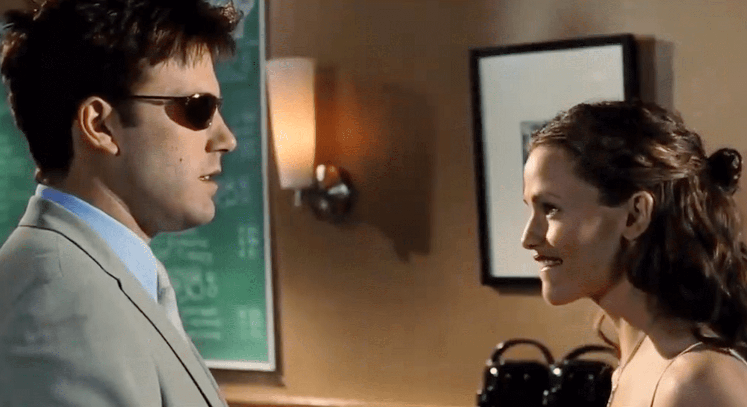 A visually captivating still taken from a pivotal moment in the film Daredevil (2003)