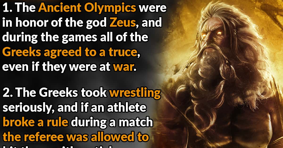INTERESTING FACTS ABOUT THE OLYMPICS IN ANCIENT GREECE visual data 4