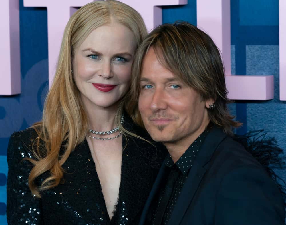 Nicole Kidman and Keith Urban in black outfits