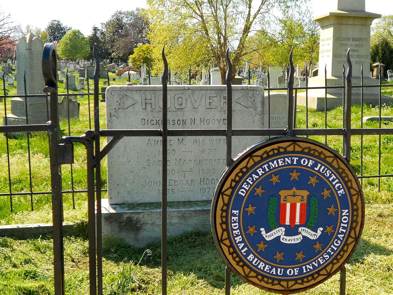 J Edgar Hoover Grave DC