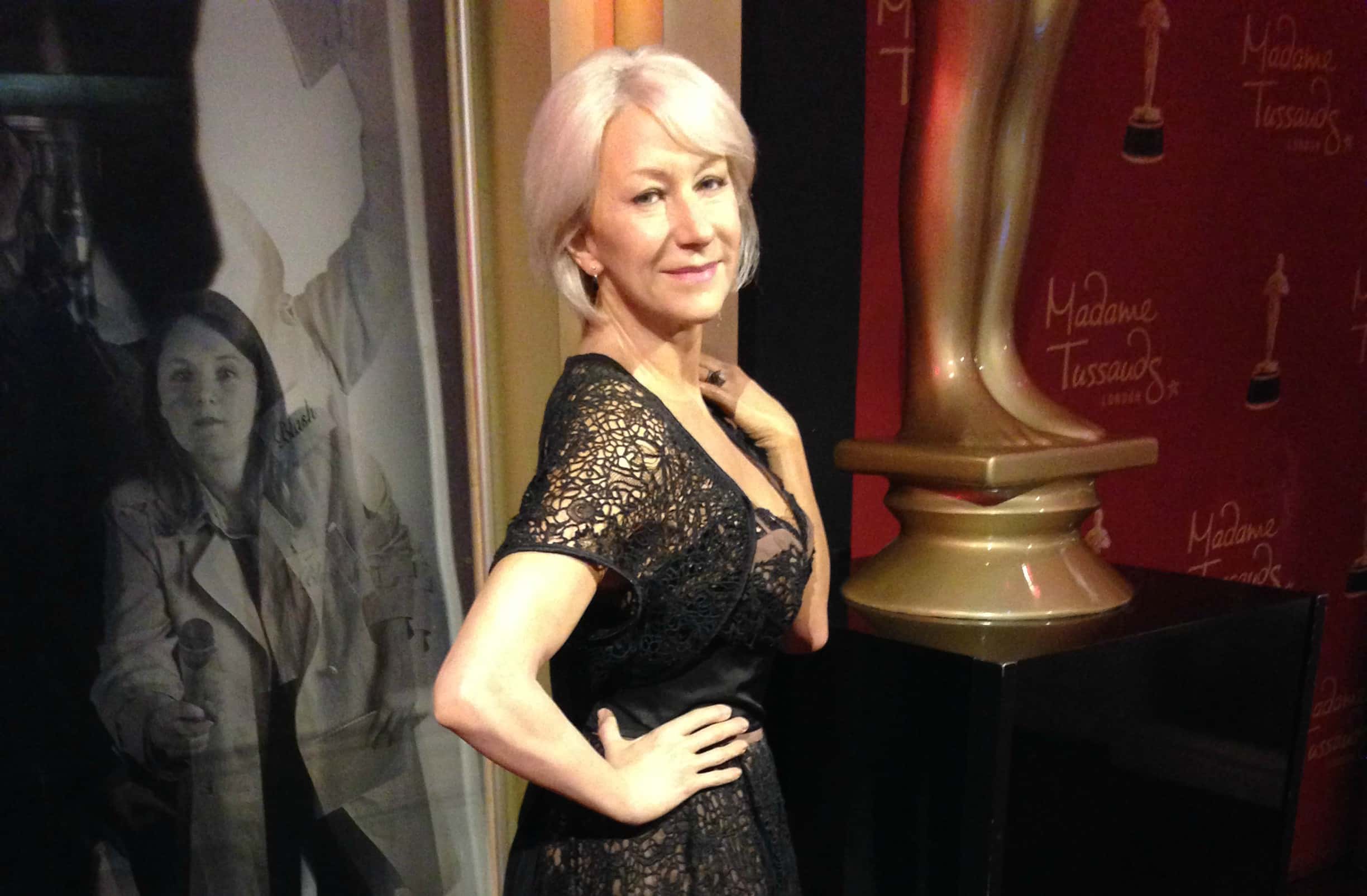 Helen Mirren figure at Madame Tussauds London