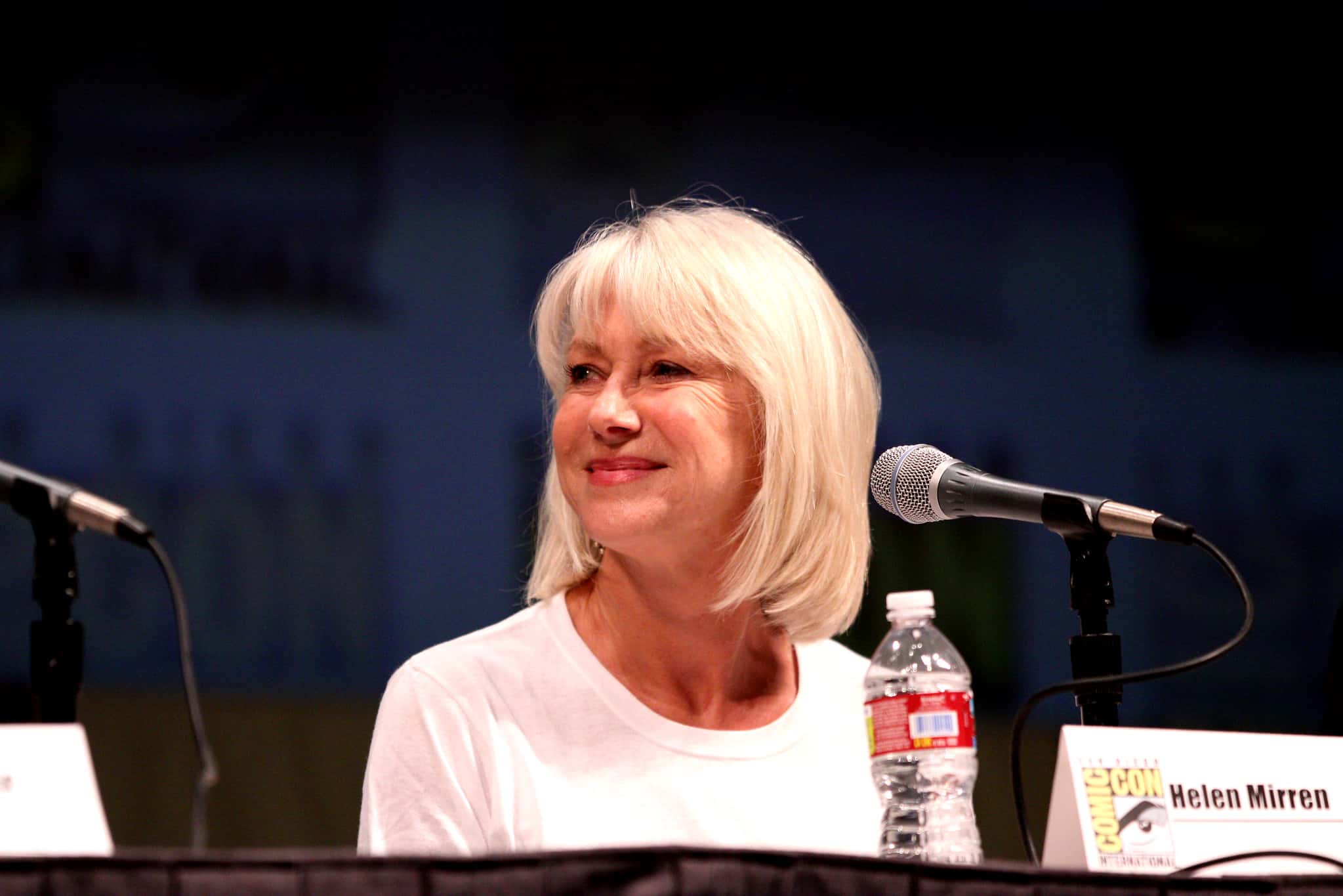 Helen Mirren on a press conference