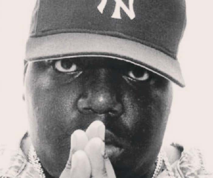 Grayscale Portrait Photo of The Notorious B.I.G.