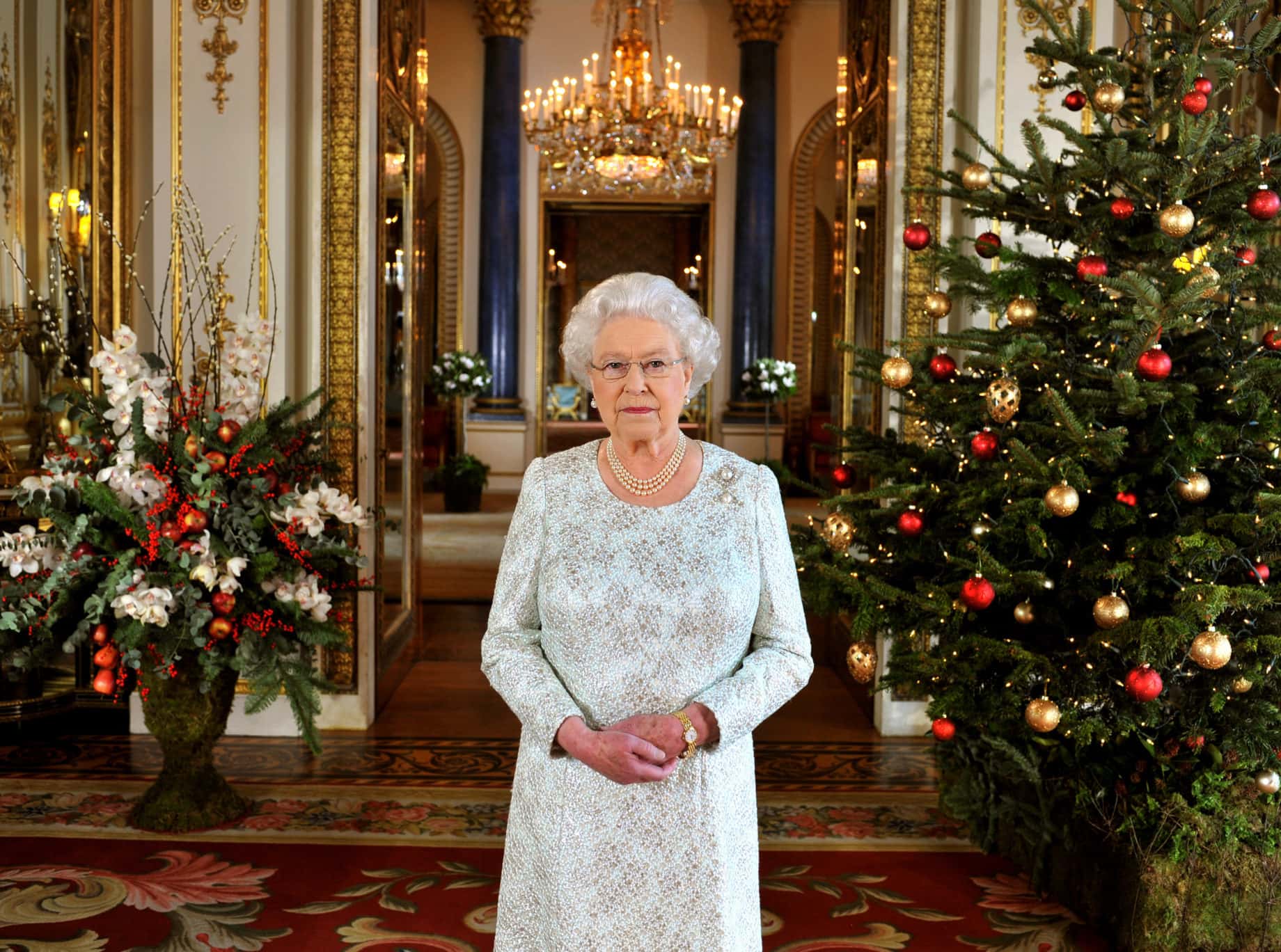 Queen Elizabeth II records her Christmas message to the Commonwealth