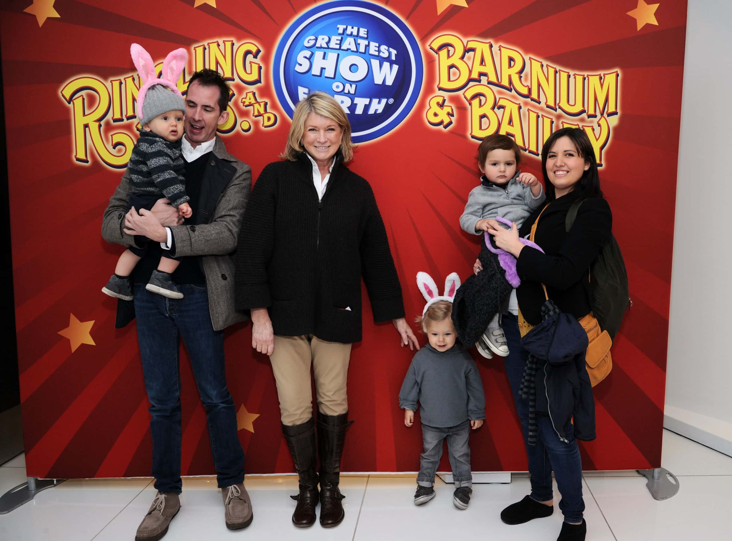 Martha Stewart (C) and family attend Ringling Bros. and Barnum & Bailey "Built To Amaze!"