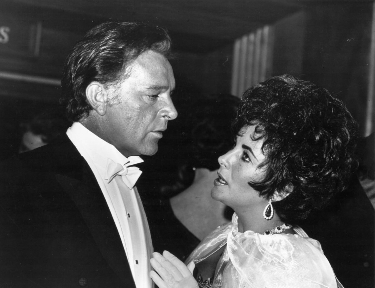 Elizabeth Taylor and her husband Richard Burton