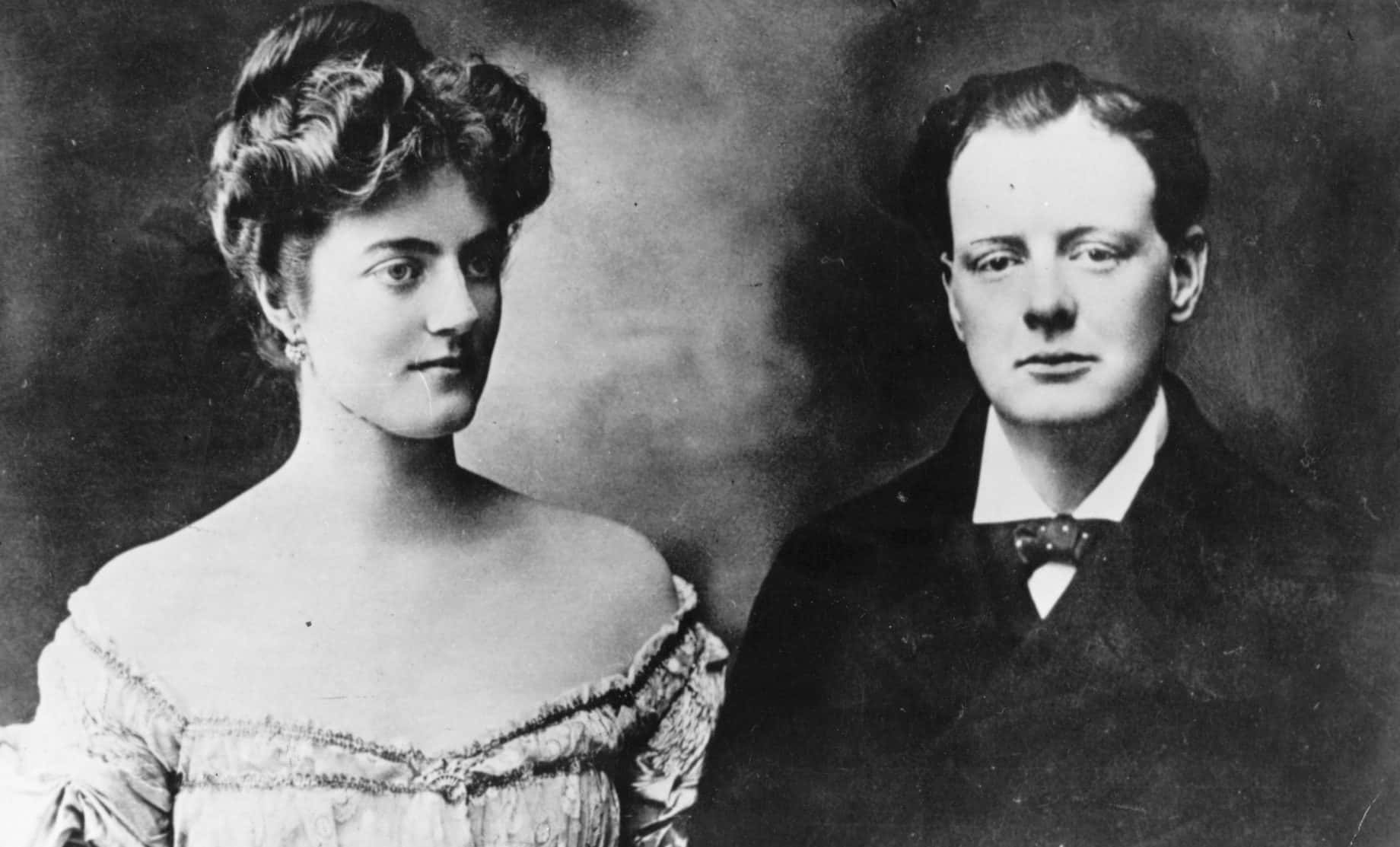 Winston Churchill and his wife