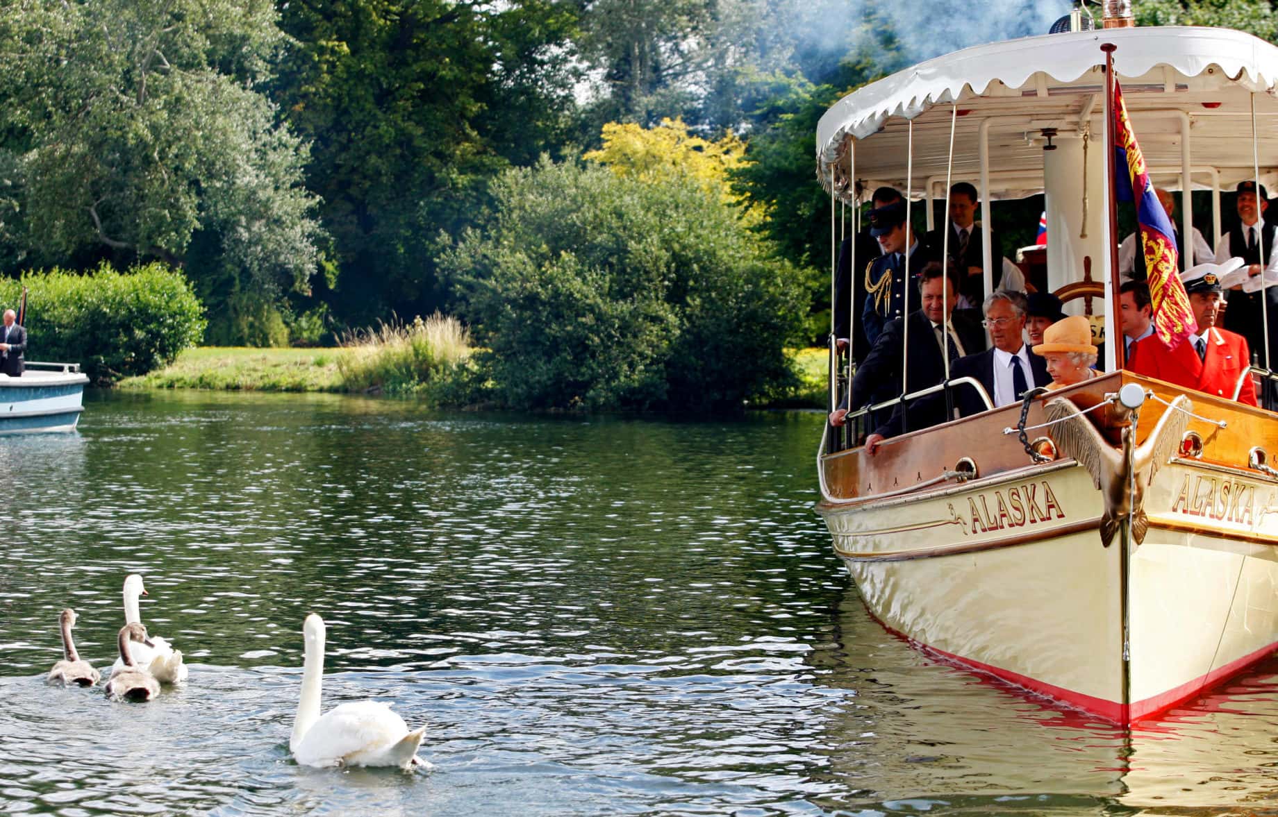 Queen Elizabeth II Attends Annual Swan Upping Census