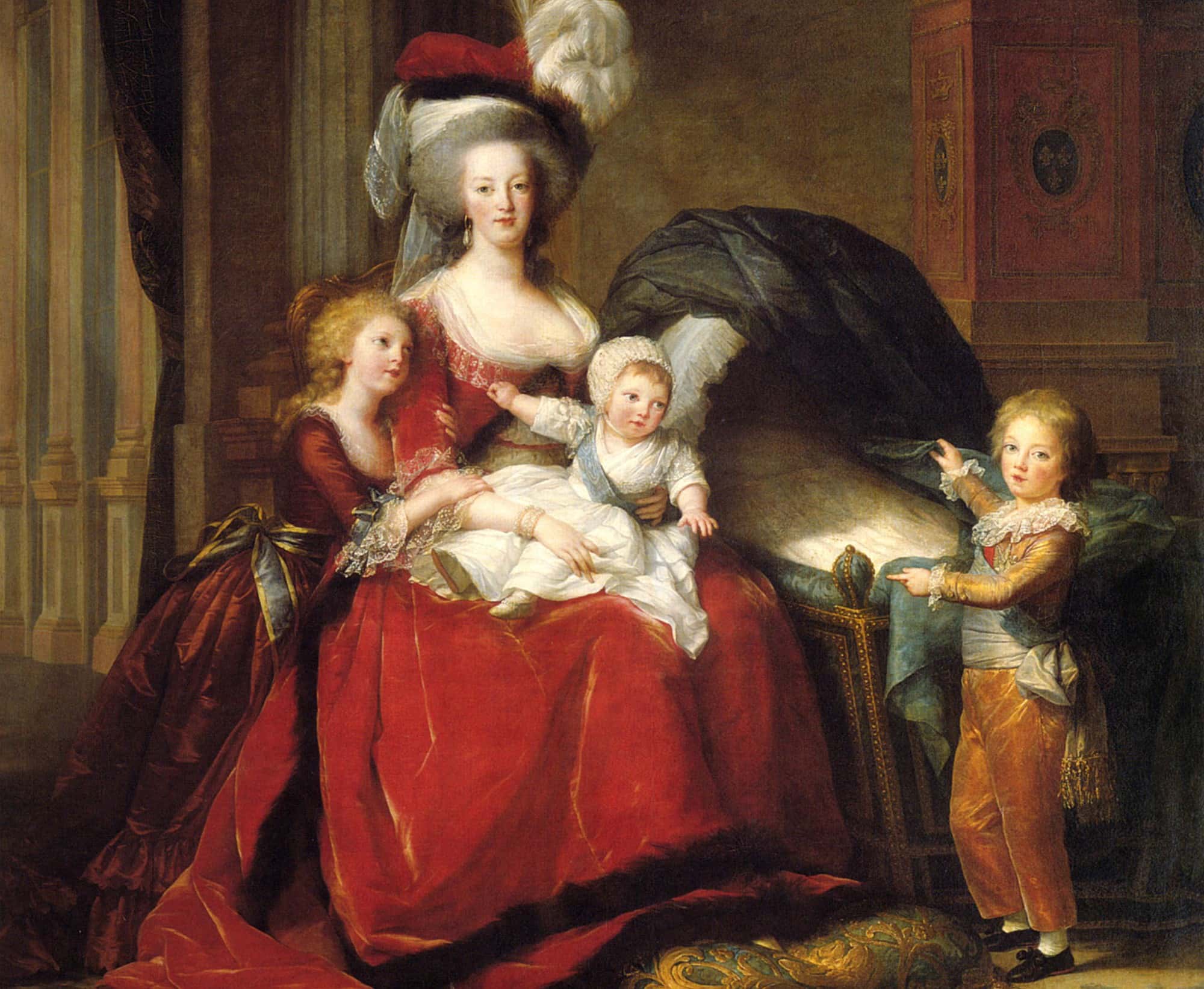 Marie-Antoinette de Lorraine-Habsbourg, Queen of France, and her children