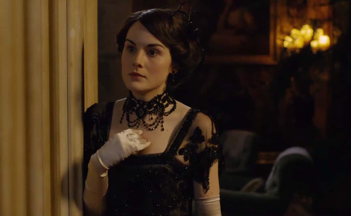 Downton Abbey Lady Mary in black dress