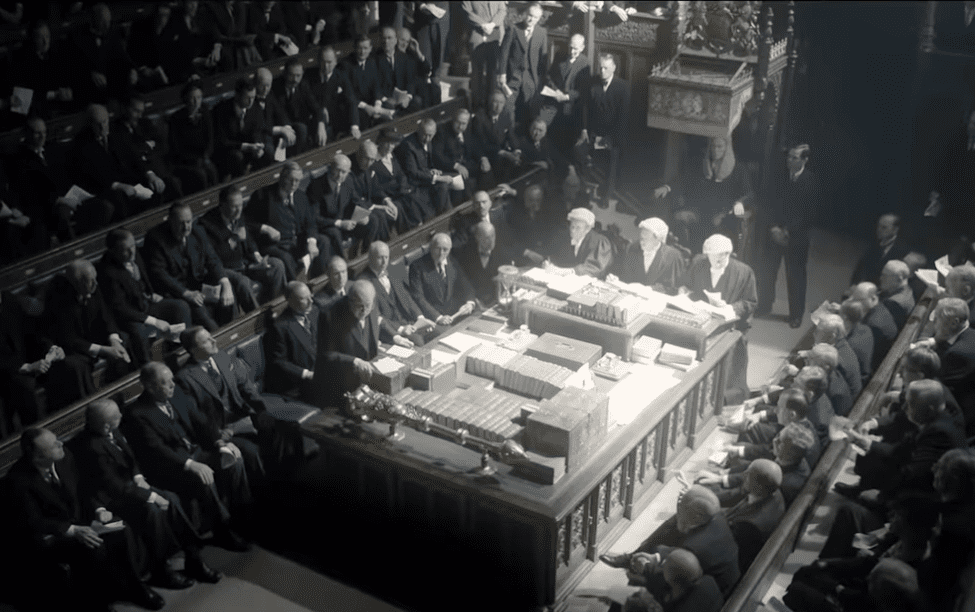 Screenshot of the movie Darkest Hour