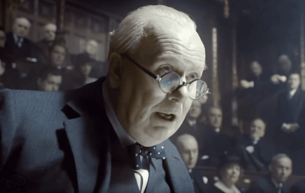 Screenshot of the movie Darkest Hour