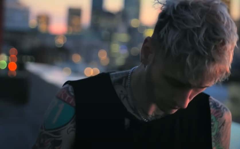 A screenshot from the documentary Machine Gun Kelly's Life in Pink