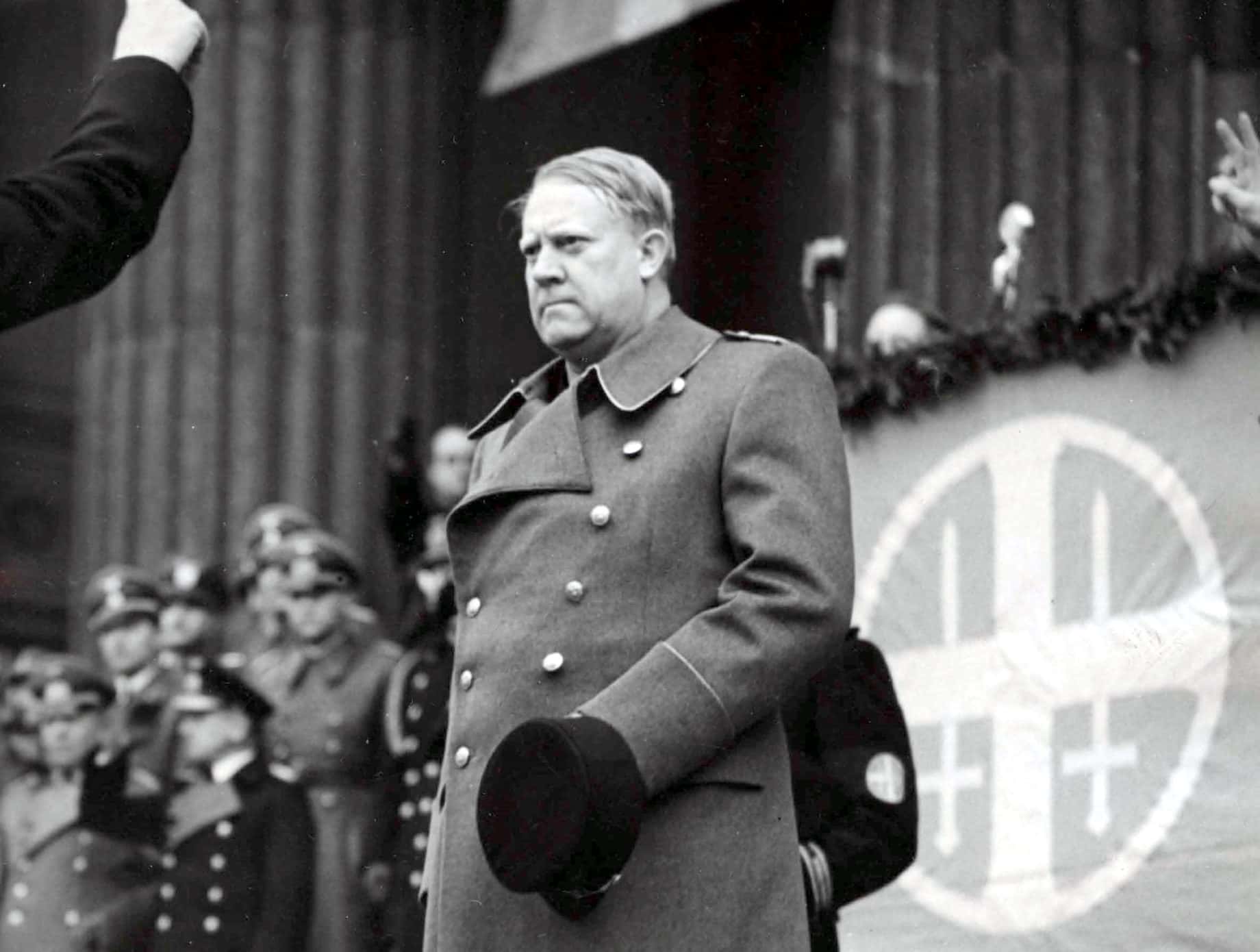 Vidkun Quisling in a coat
