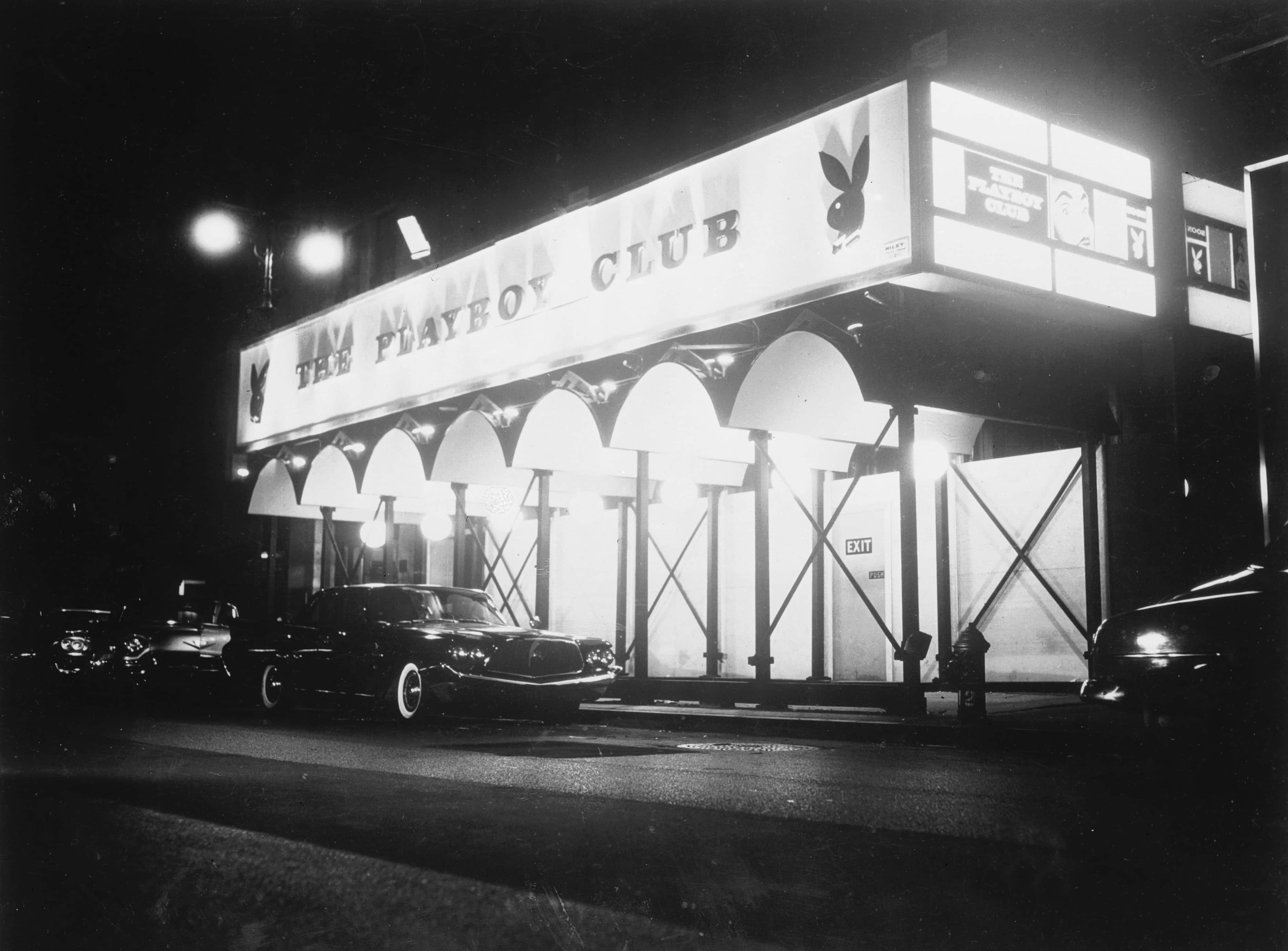 Exterior of Hugh Hefner's 'Playboy Club'