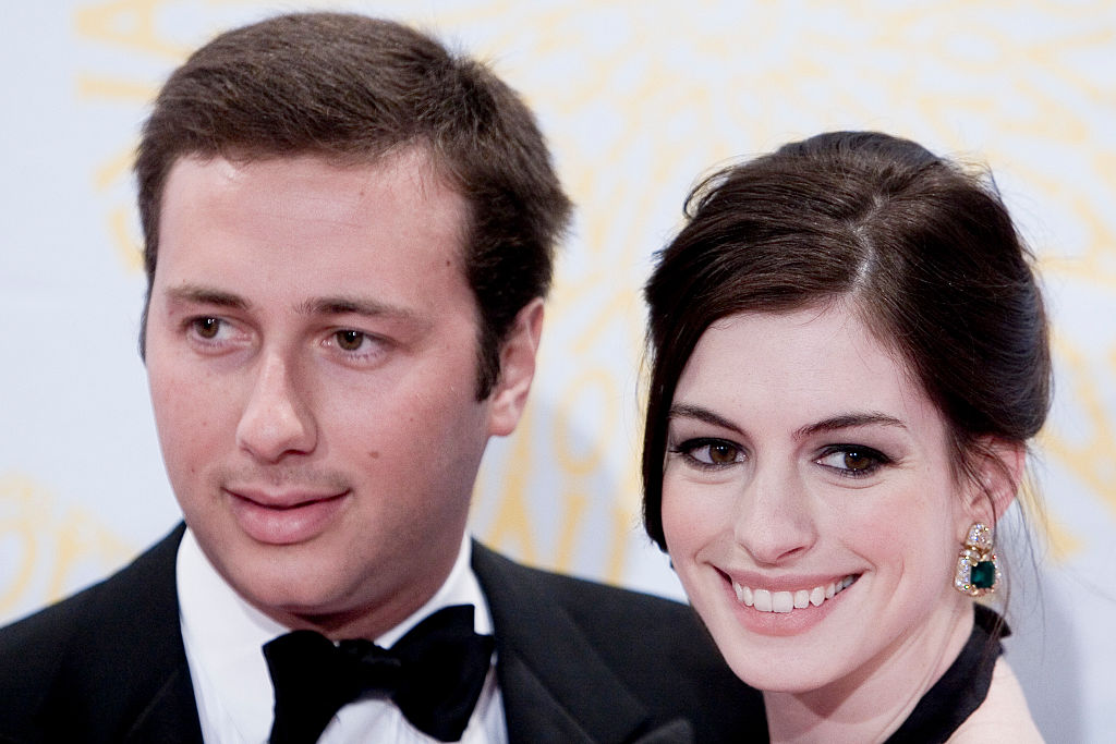 Anne Hathaway and Raffaello Follieri at Villa Borghese in Rome  