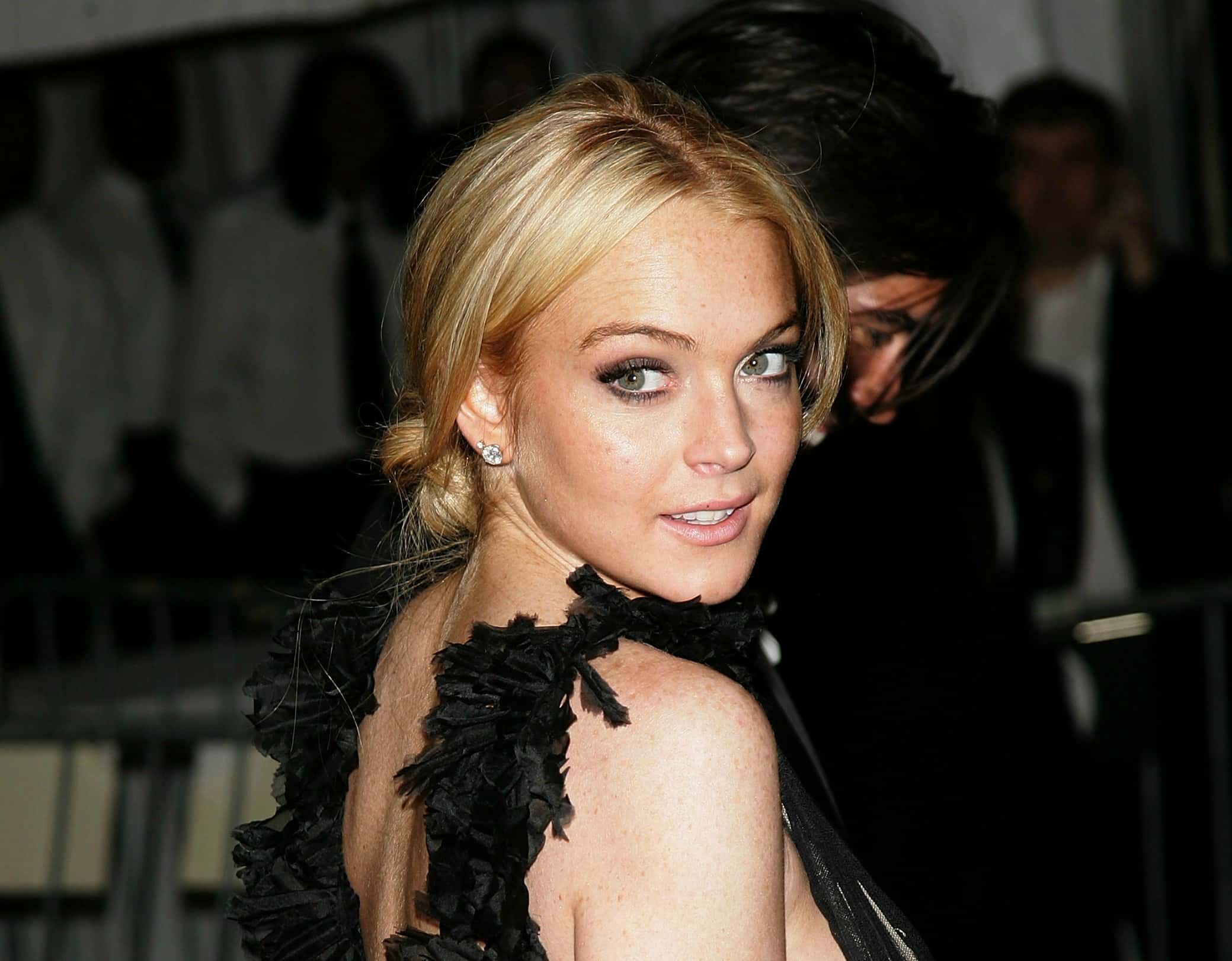 Actress Lindsay Lohan leaves The Metropolitan Museum