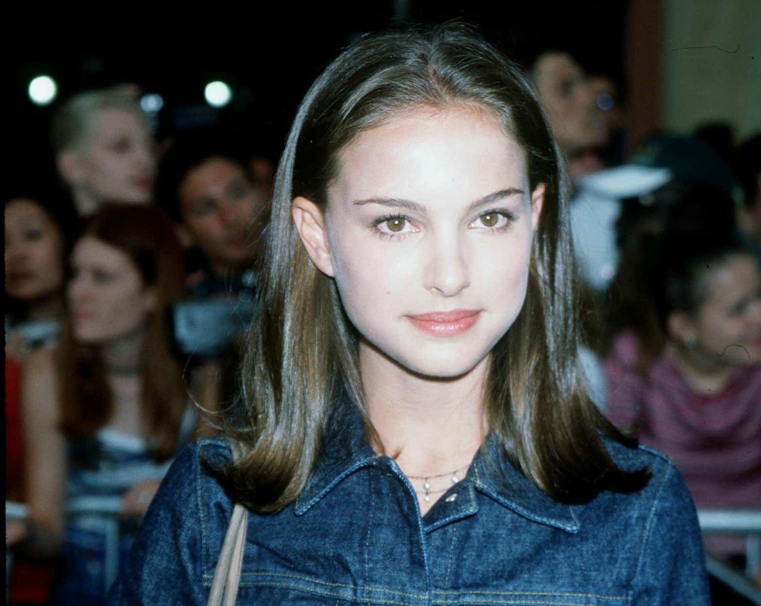 Natalie Portman ("The Professional") at the world premiere screening of "Saving Private Ryan."