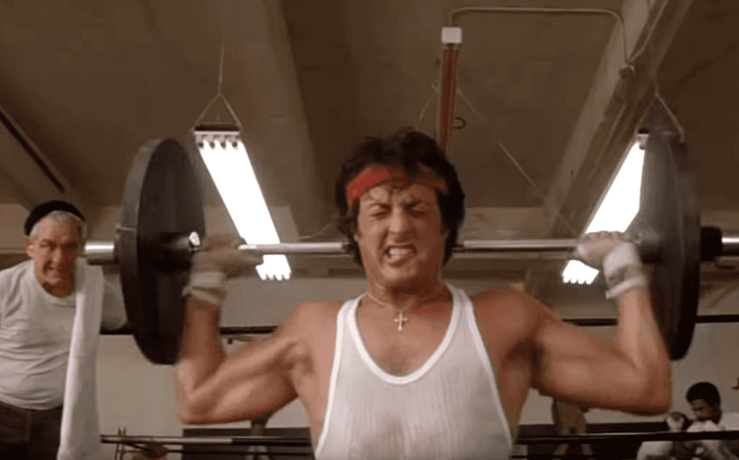 Screenshot of the movie Rocky II