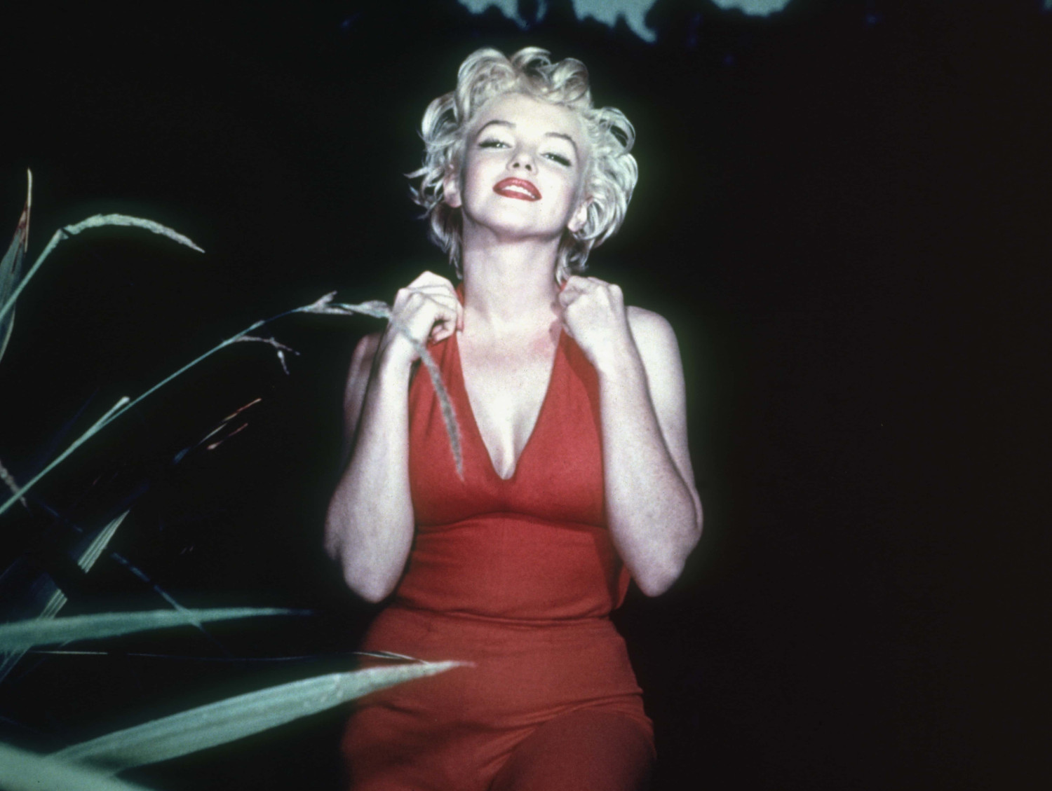 Marilyn Monroe In A Red Dress