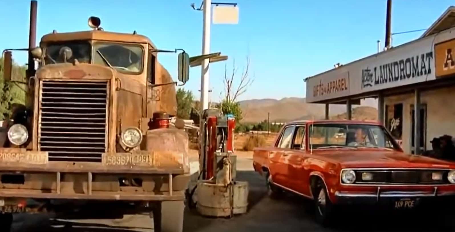 Screenshot from the movie Duel (1971)