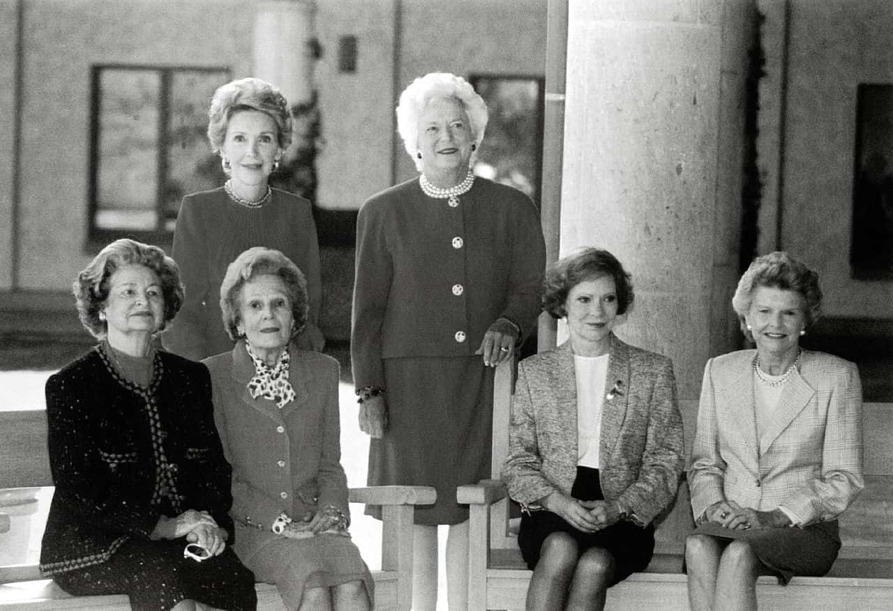 First Ladies at the dedication of the Ronald Reagan Presidential Library