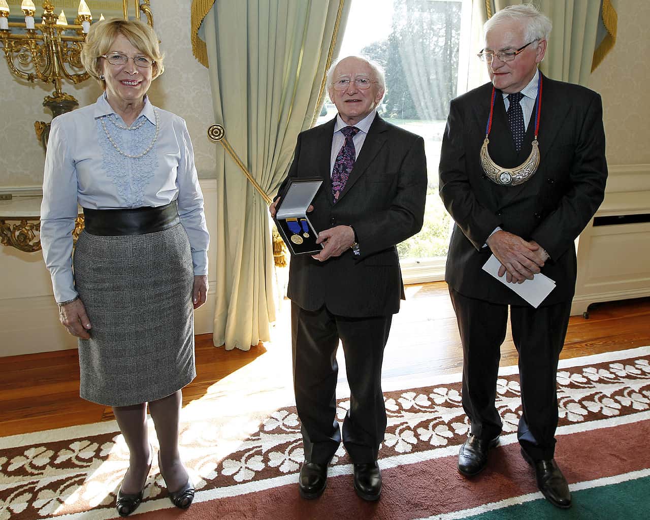 President of Ireland, Michael D. Higgins receives the Order of Clans of Ireland