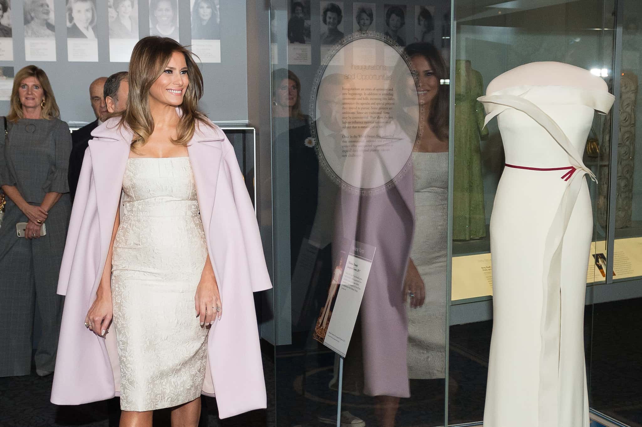 First Lady Melania Trump at the Smithsonian National Museum of American History