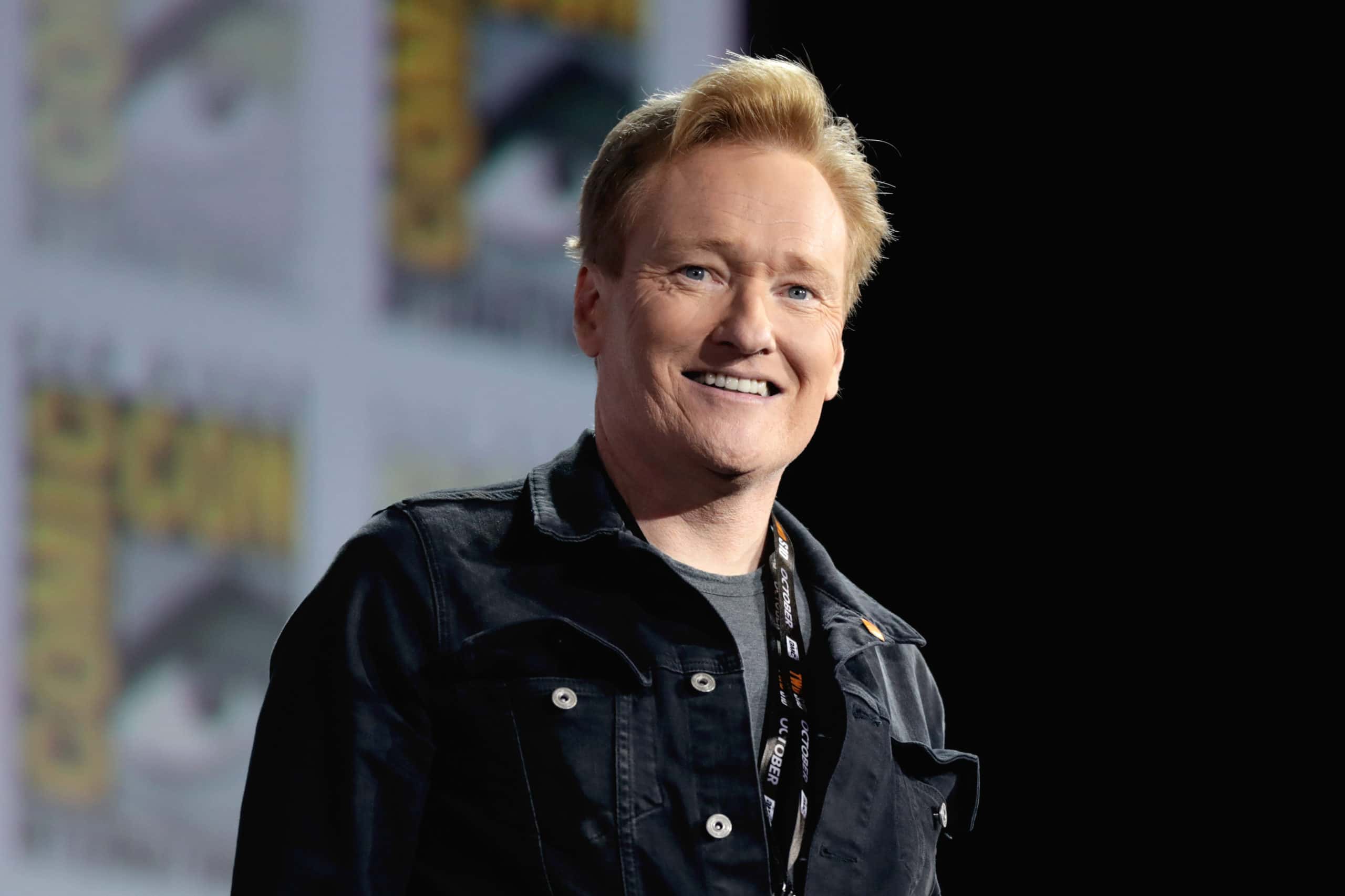 Conan O'Brien speaking at the 2019 San Diego Comic Con International