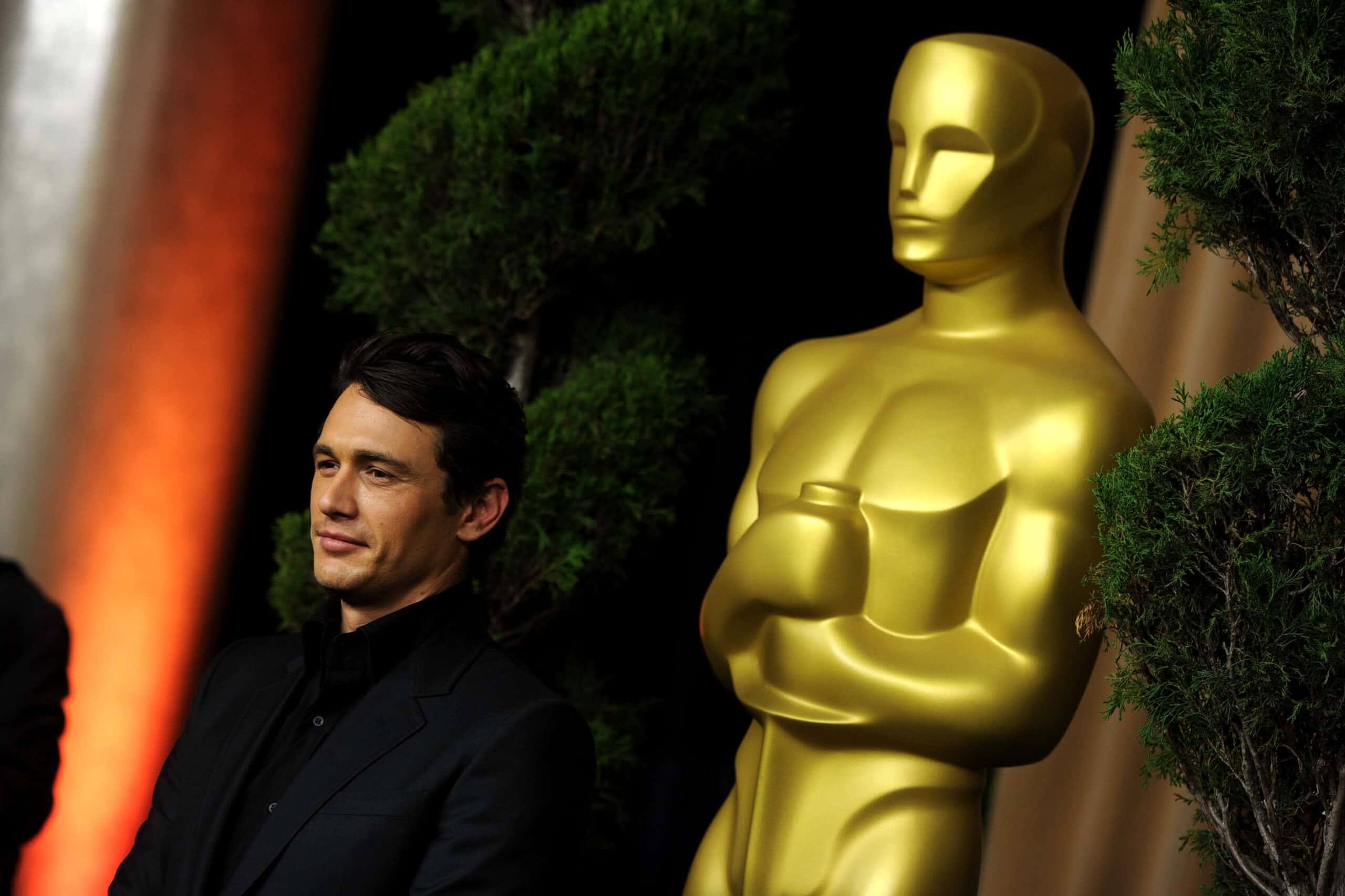 Actor James Franco arrives at the 83rd Academy Awards nominations luncheon