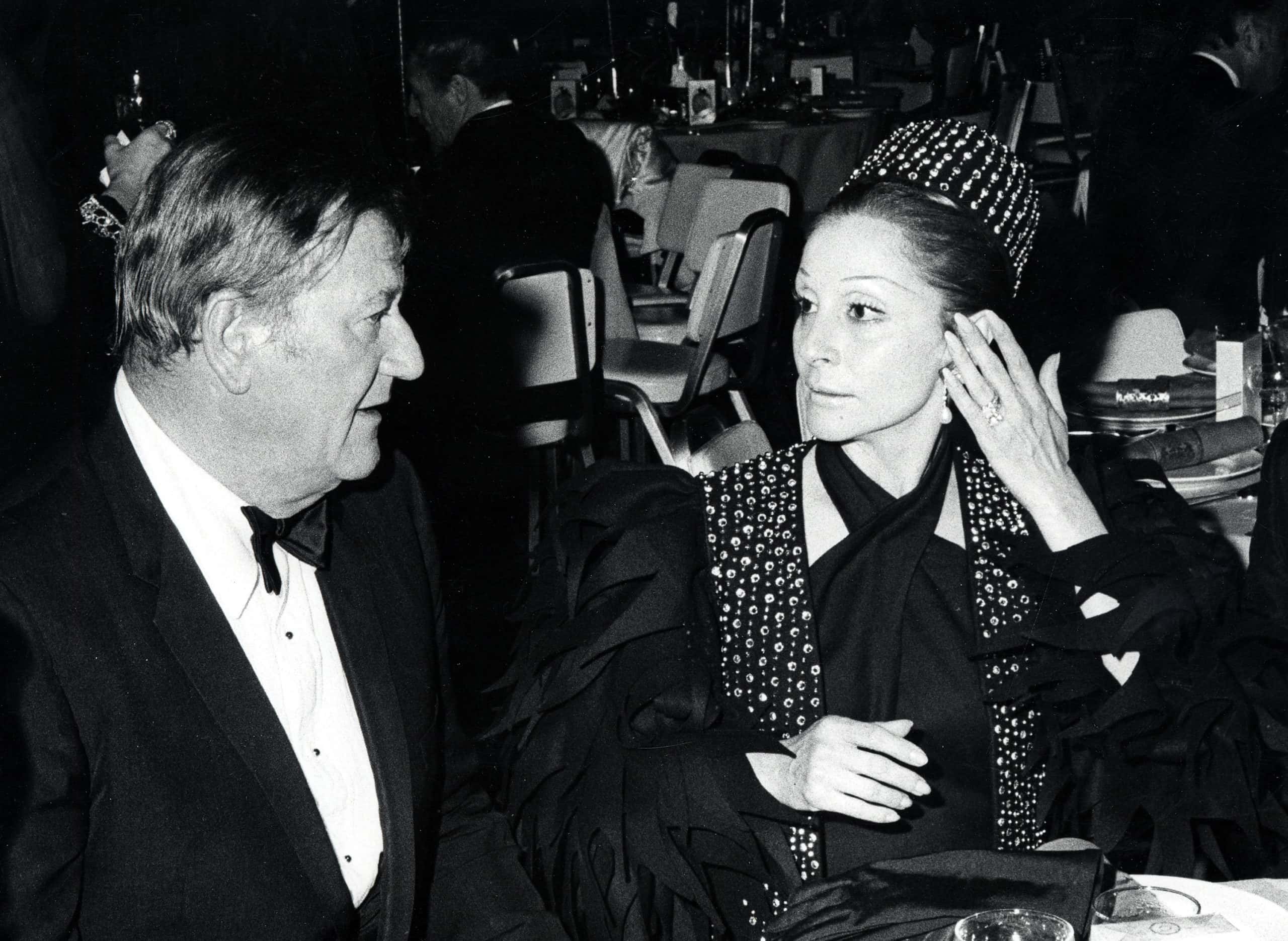 John Wayne And Wife Pilar Wayne during