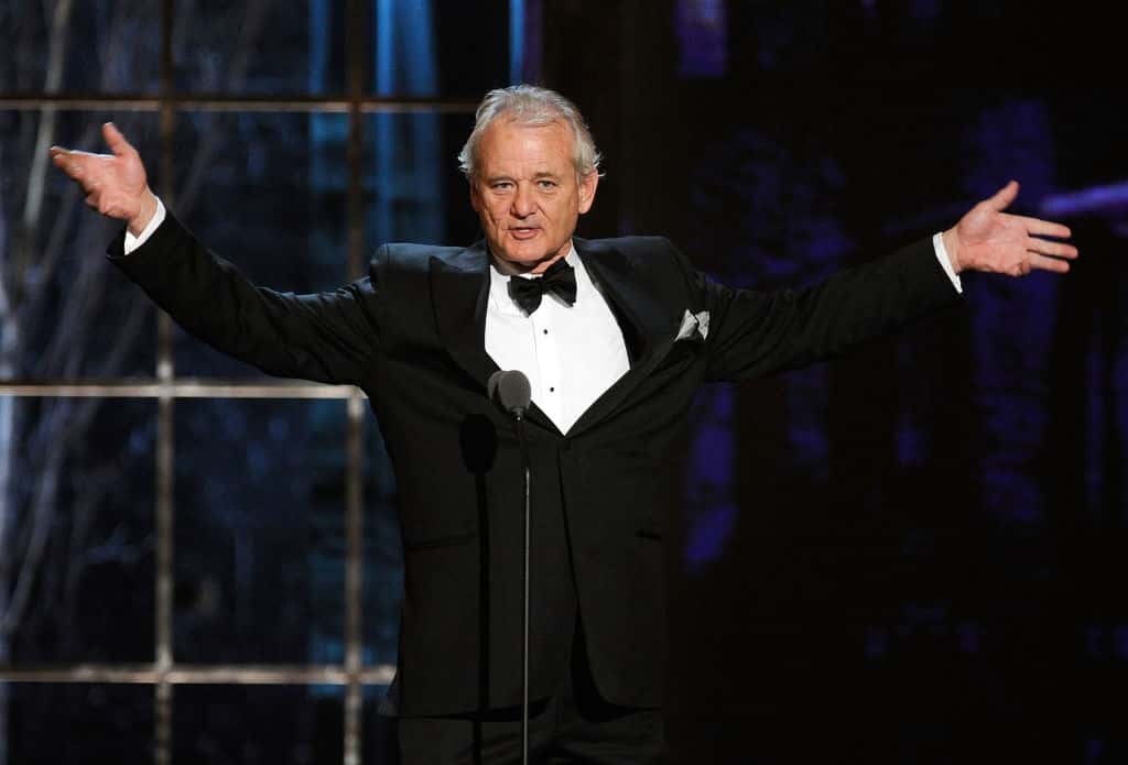 Bill Murray speaks onstage at the First Annual Comedy Awards at Hammerstein Ballroom