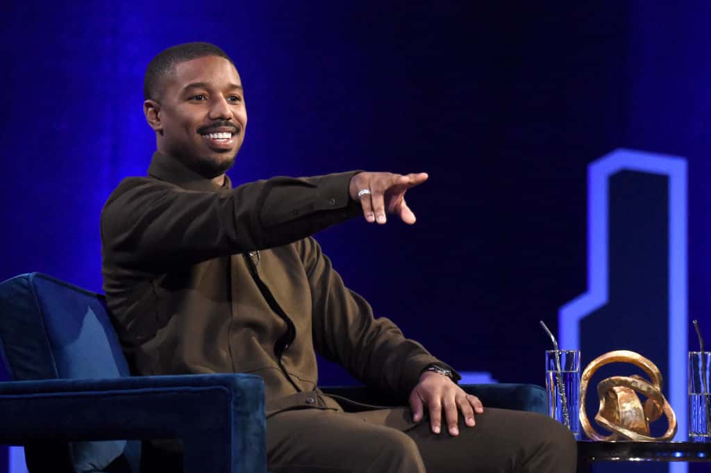 Michael B. Jordan speaks during Oprah's SuperSoul Conversations