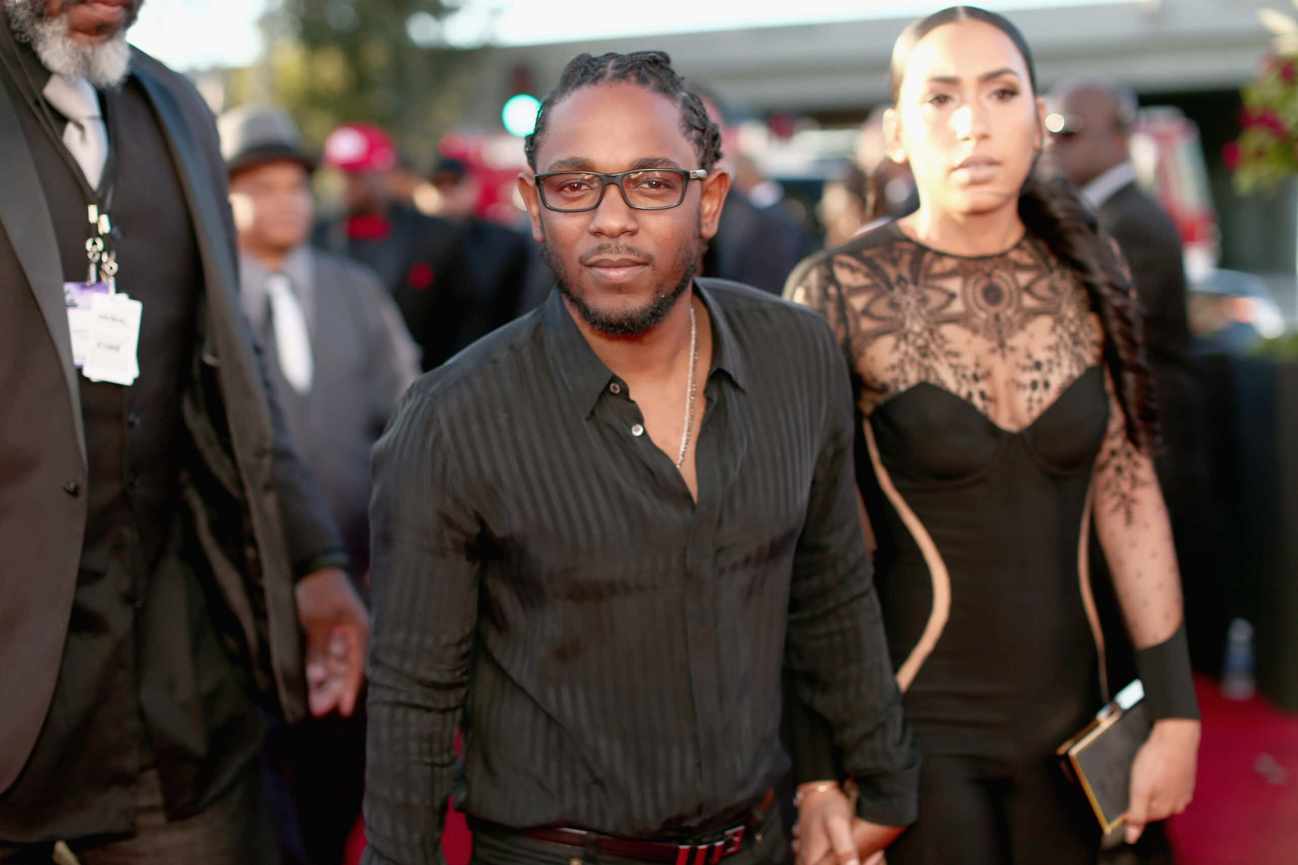 Rapper Kendrick Lamar and Whitney Alford