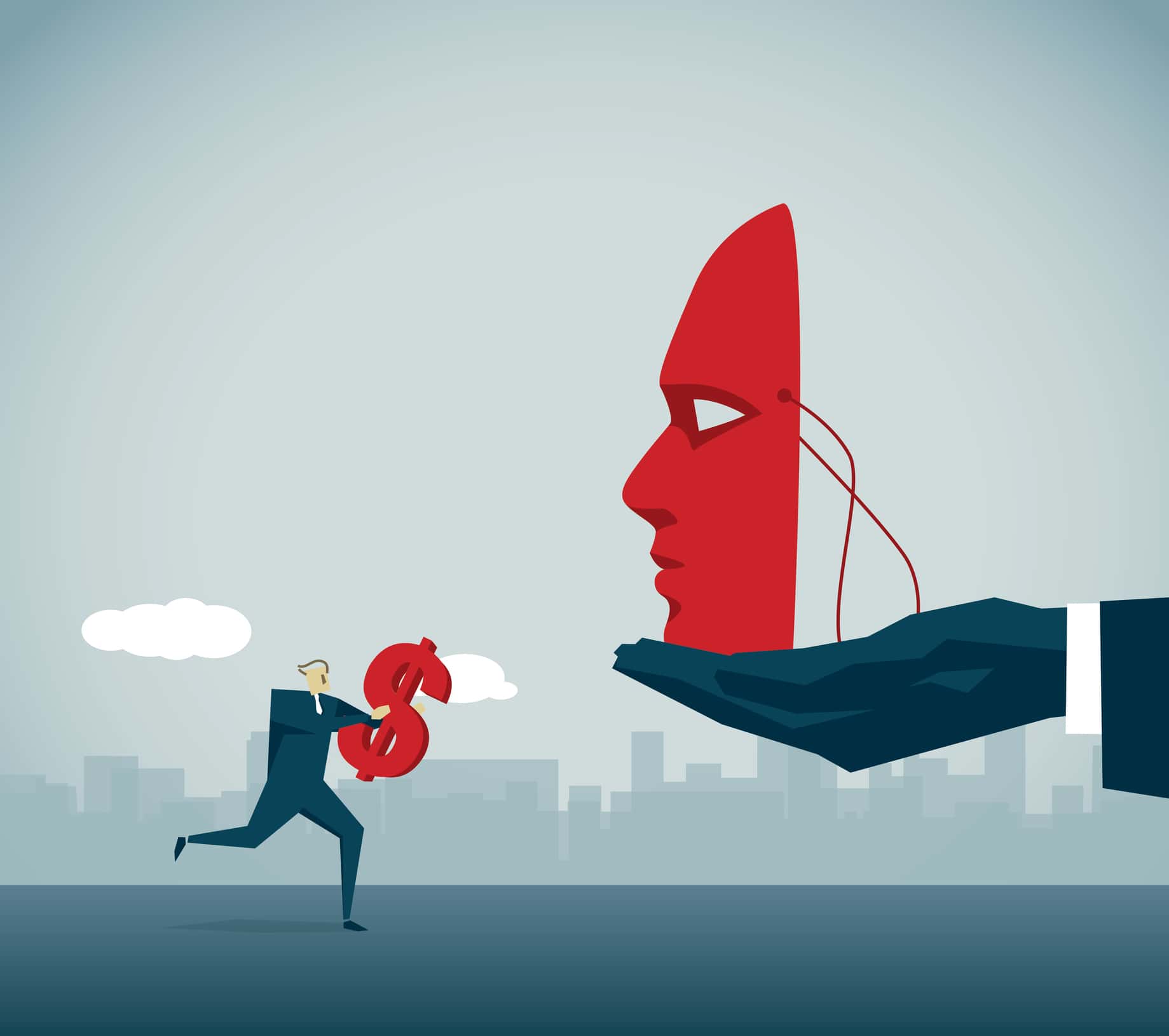 Bribing illustration.