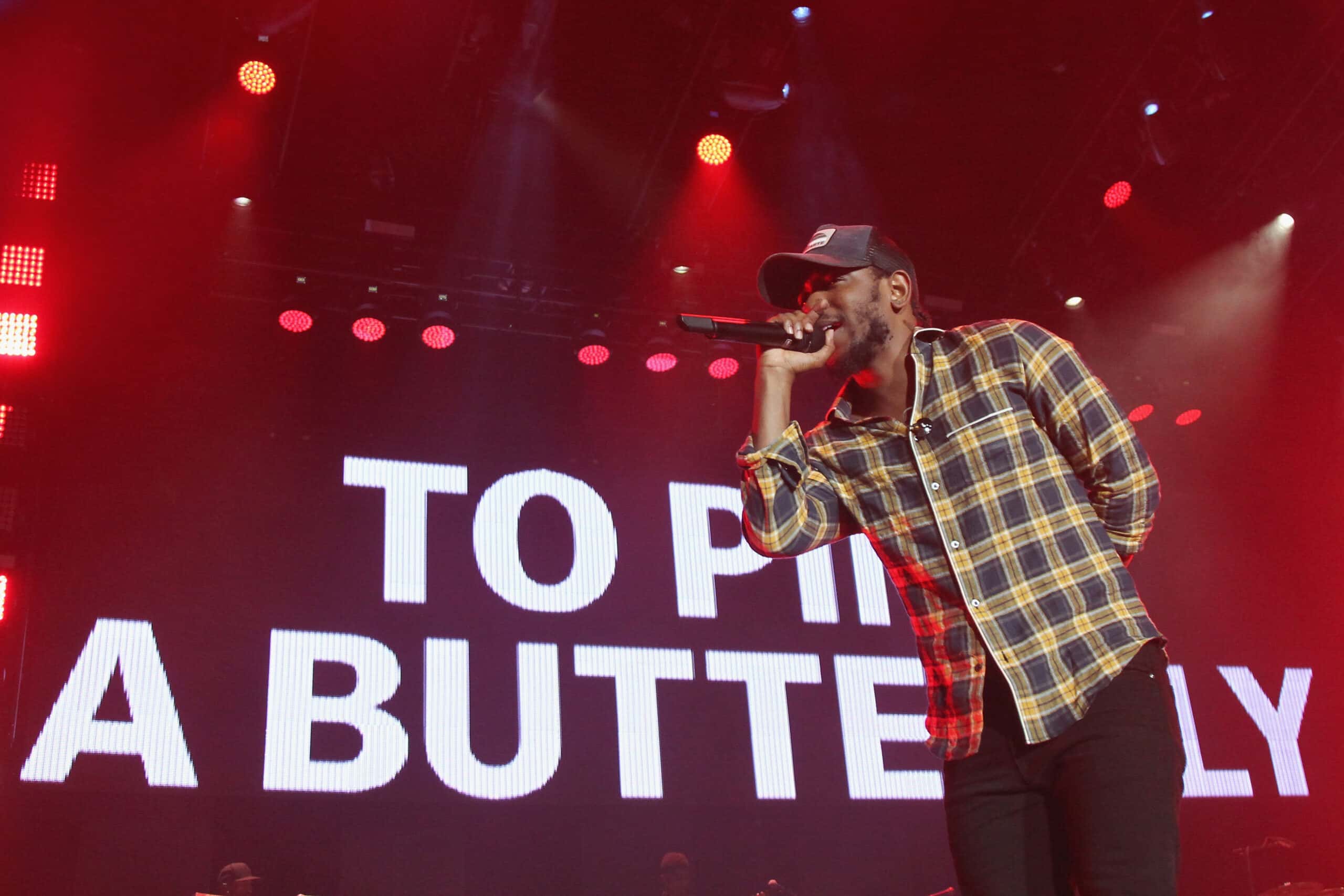 Kendrick Lamar performs onstage