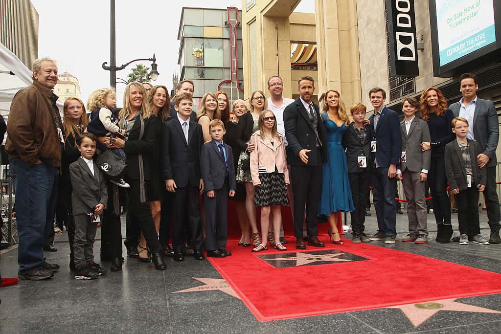 Ryan Reynold, Blake Lively and family attend a ceremony honoring actor Ryan Reynolds with Star on the Hollywood Walk Of Fame