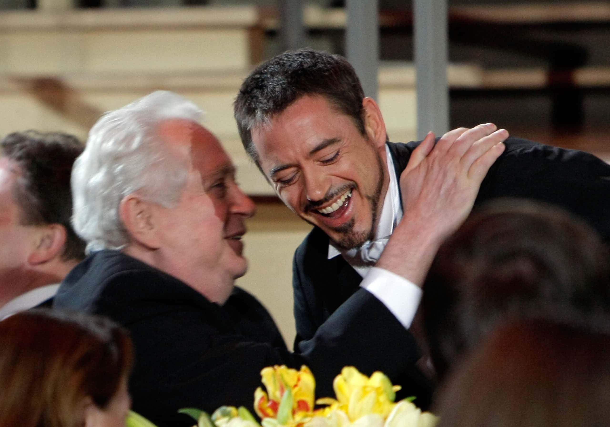 Actor Robert Downey Jr. and director Robert Downey Sr. attend Time's 100 Most Influential People in the World gala
