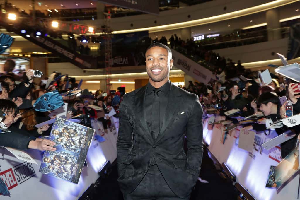 Actor Michael B. Jordan arrives at the red carpet