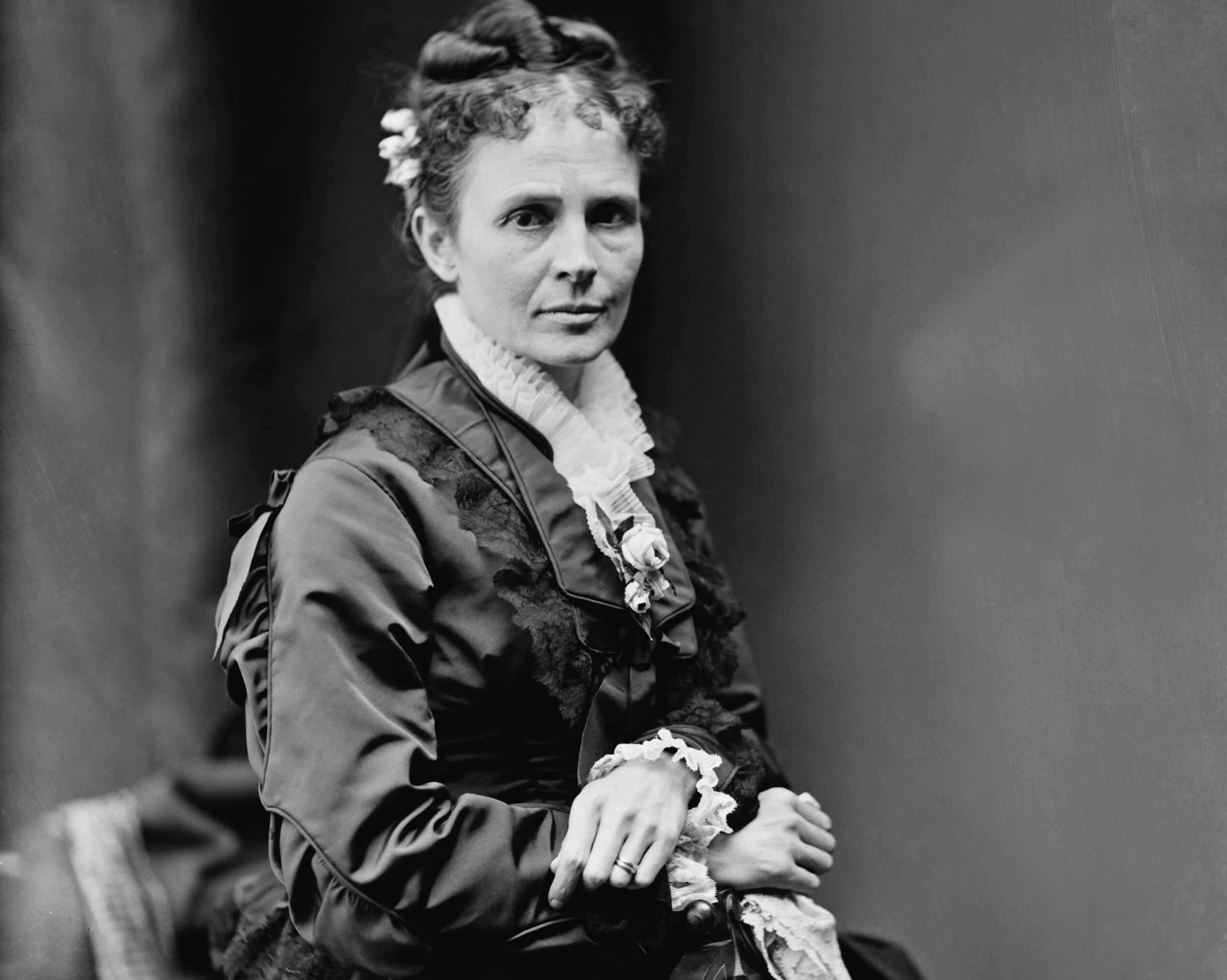 Portrait of Lucretia Garfield wife of President Garfield