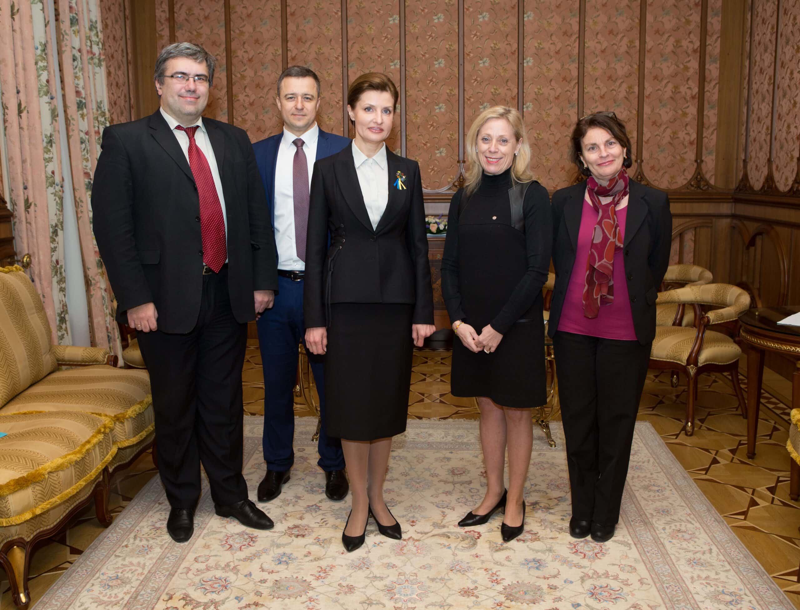 Meeting with Ukraine's First lady Marina Poroshenko