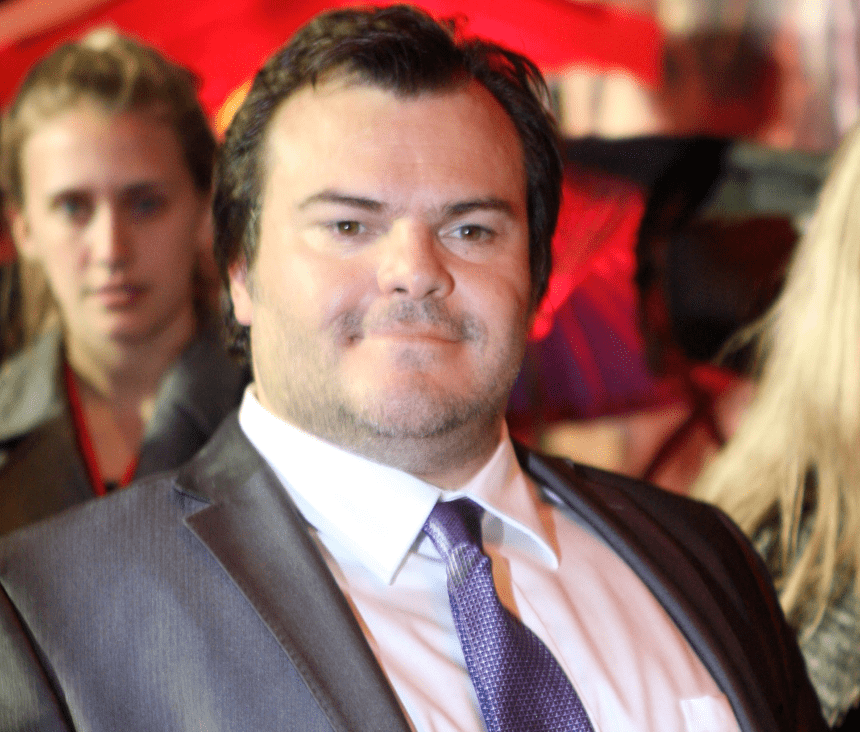 Jack Black wearing a suit