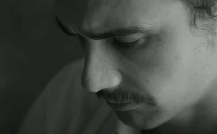 A visually captivating still taken from a pivotal moment in the film The Broken Tower (2011)