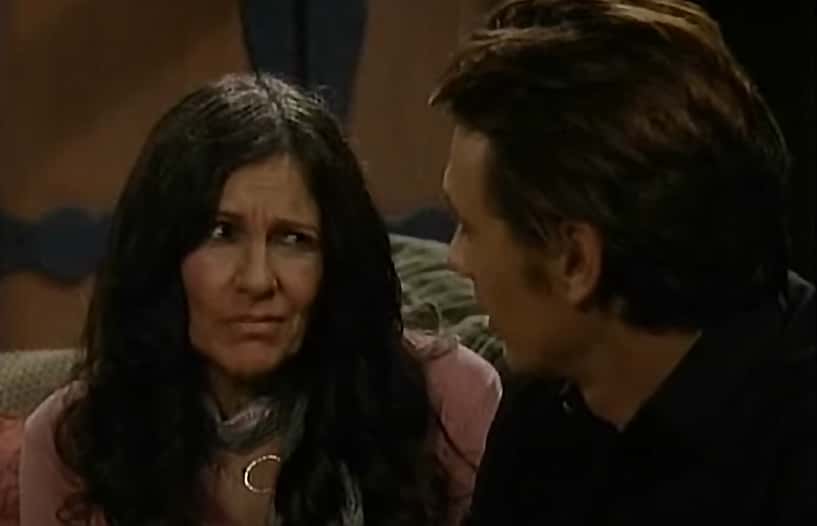 A visually captivating still taken from a pivotal moment in the television series General Hospital (1963–)