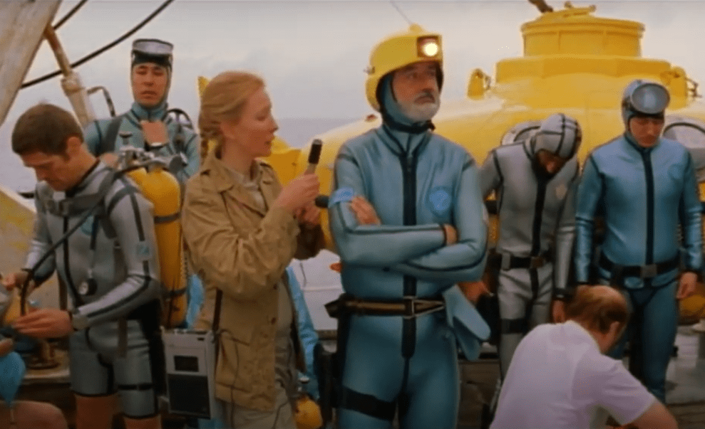 Screenshot of the movie The Life Aquatic with Steve Zissou