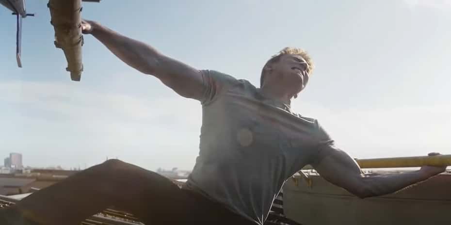 A visually captivating still taken from a pivotal moment in the film Captain America: Civil War (2016)