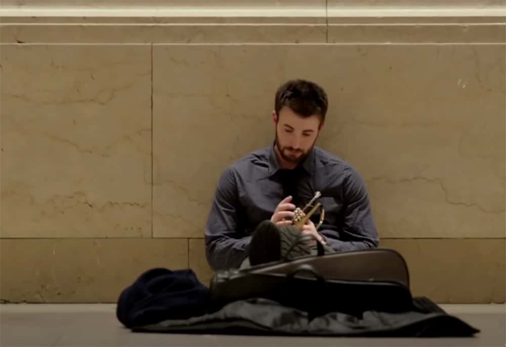 A visually captivating still taken from a pivotal moment in the film Before We Go (2014)