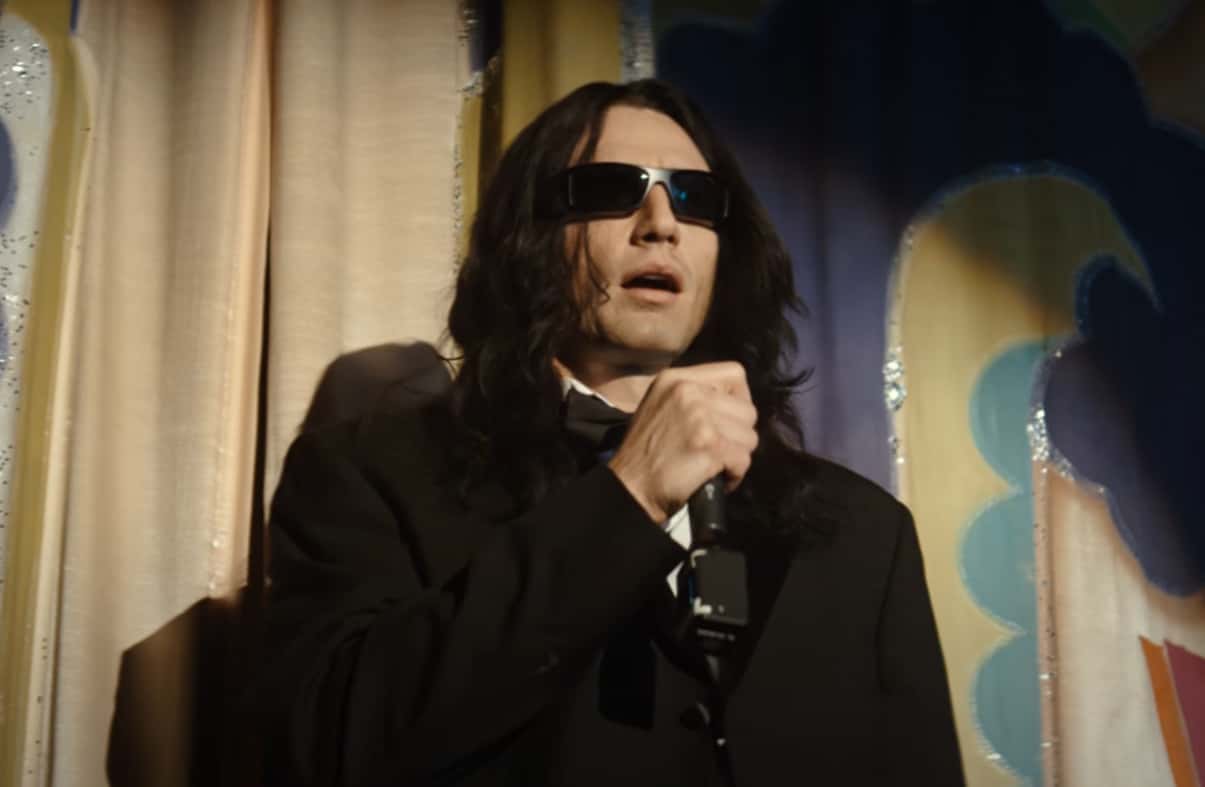 A visually captivating still taken from a pivotal moment in the film The Disaster Artist (2017)