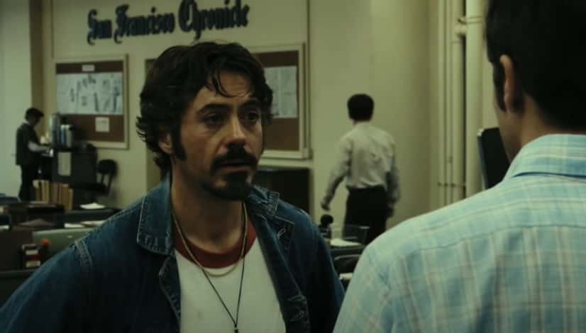 A visually captivating still taken from a pivotal moment in the film Zodiac (2007)