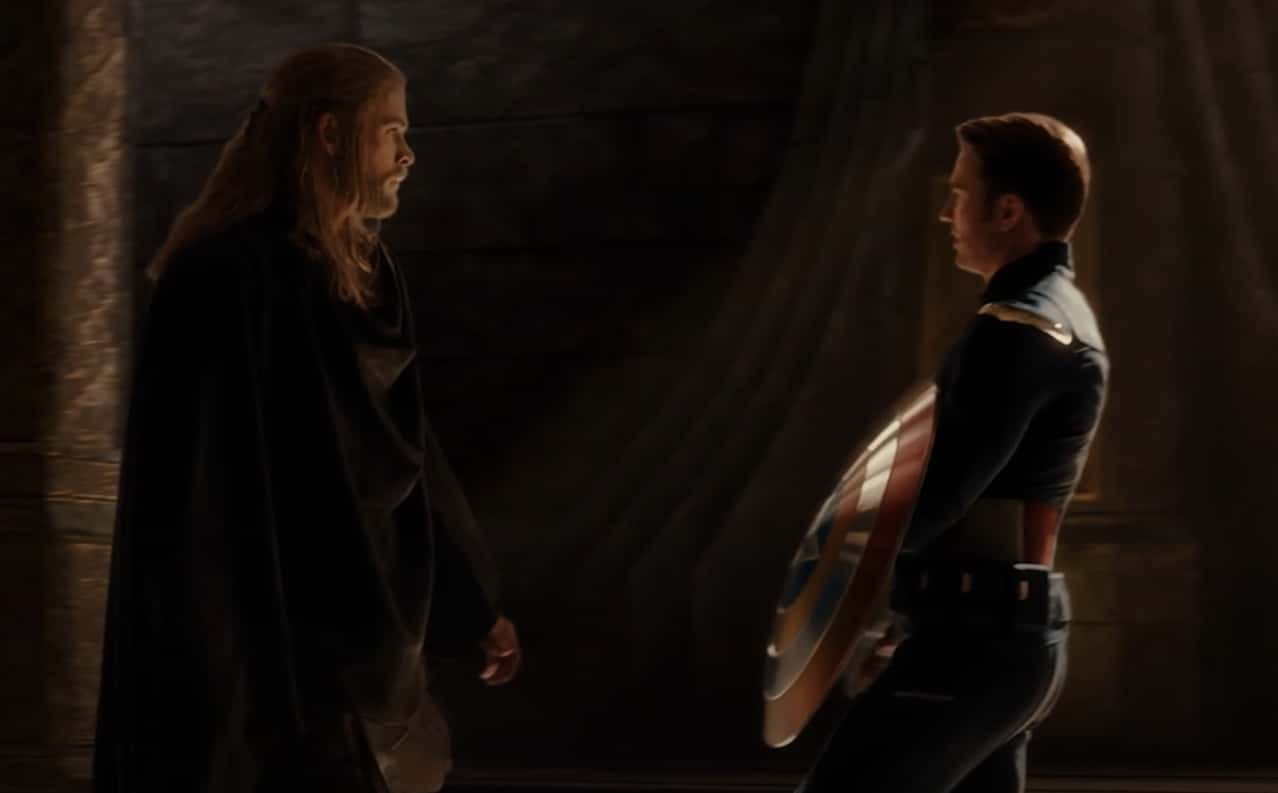 A visually captivating still taken from a pivotal moment in the film Thor: The Dark World (2013)